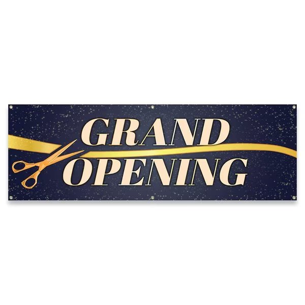 Grand Opening Banner Concession Stand Food Truck Single Sided, Signmission, Mfr#: B-72-30075